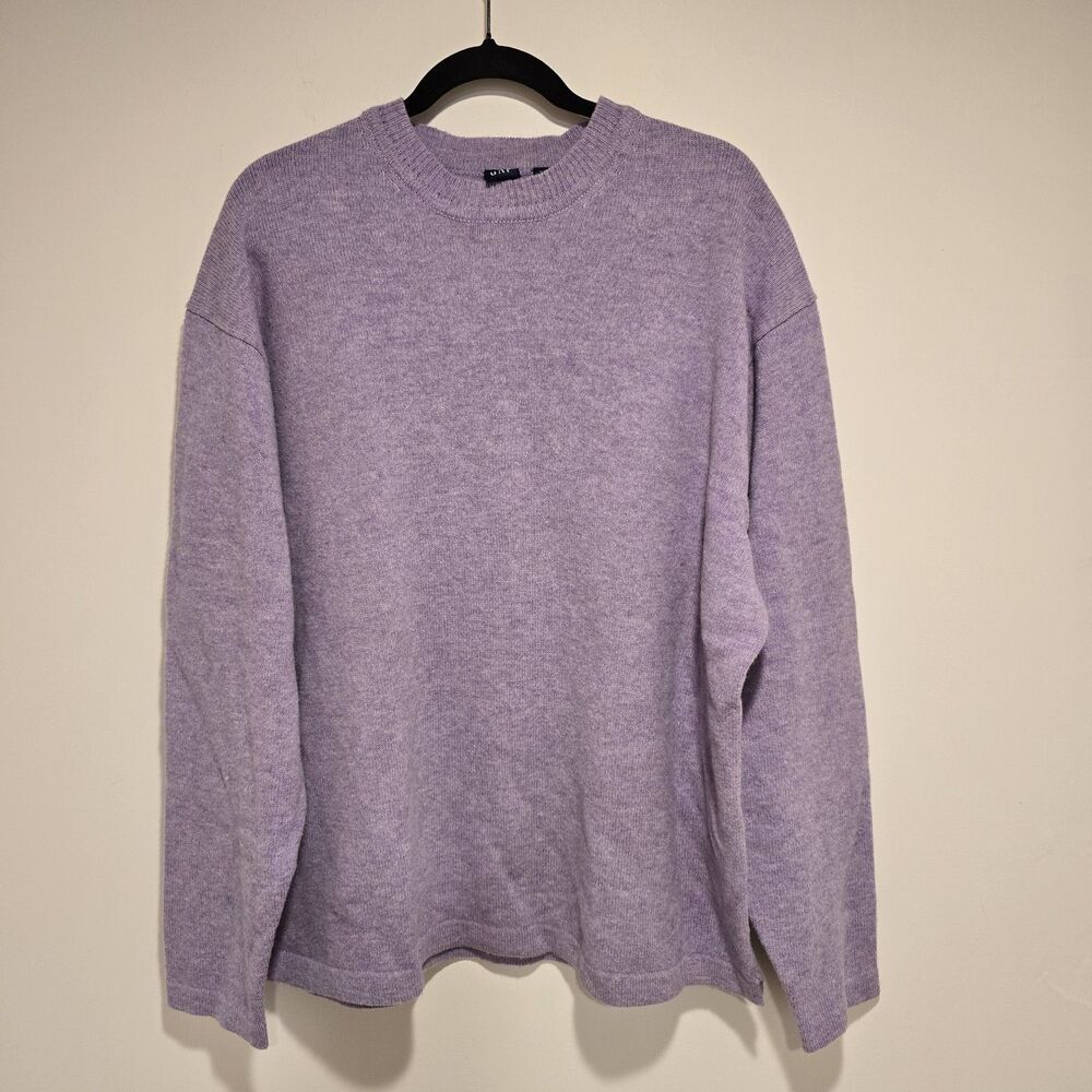 Y2K GAP 100% Lambswool Sweater Crewneck Pastel Purple XXL Womens Easter Preppy